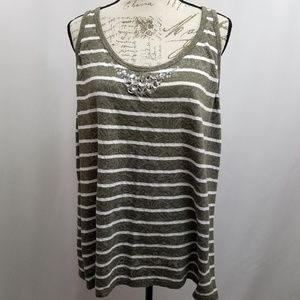 Lane Bryant Tops - Lane Bryant Plus Size Embellished Tank 18/20 Lane Bryant Tops - Lane Bryant Plus Size Embellished Tank 18/20